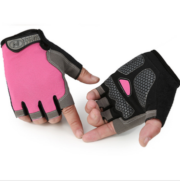 TD® Une paire Version améliorée des gants en maille demi-doigt vélo cyclisme conduite  femmes cyclisme gants de fitness antidérapant
